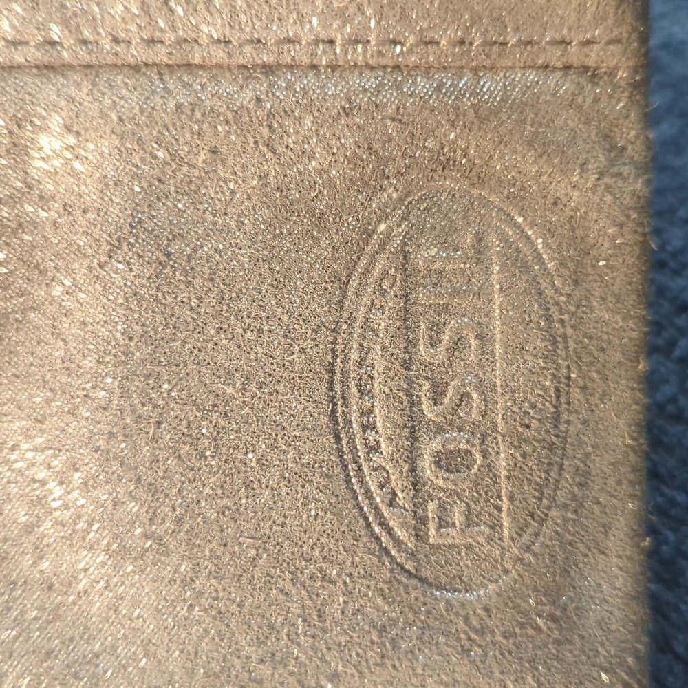 Fossil Fold Wallet In Metallic Light Gold/Tan - image 6
